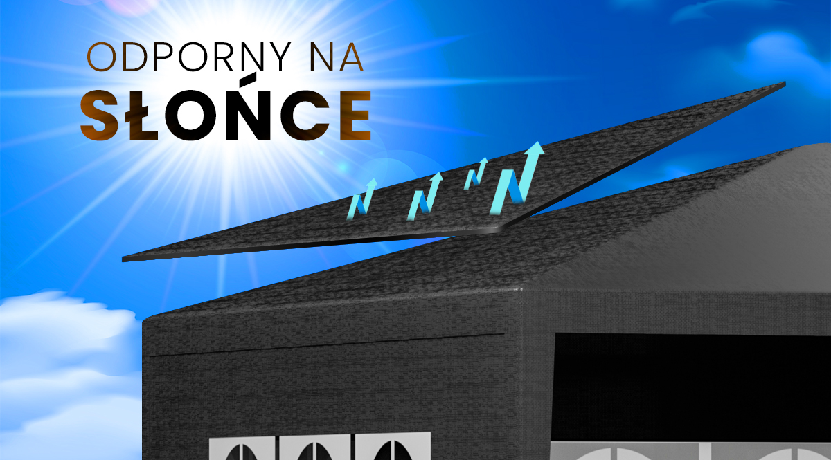 Pawilon odporny na deszcz i promienie UV