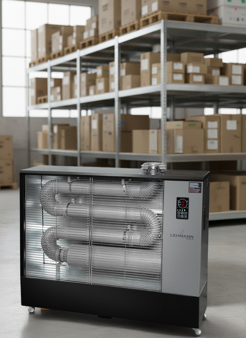 Promiennik nagrzewnica przemysłowa Optimus (18,0kW, 110-140m2) Lehmann 11