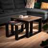 Stolik kawowy 2 szt Dąb Brown
