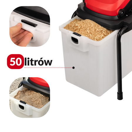 Rozdrabniacz do gałęzi Timber (3800W, 50L) Lehmann