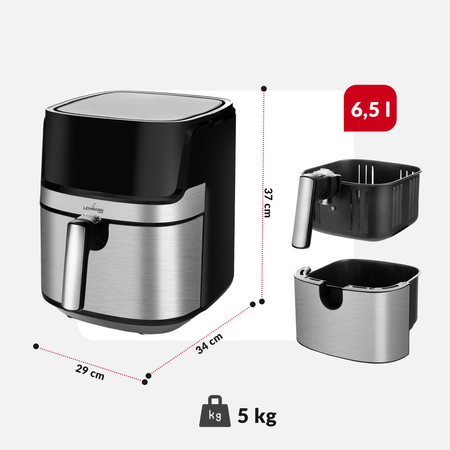 Frytkownica beztłuszczowa 6,5l Lehmann Pure
