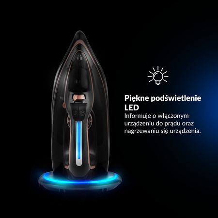 Żelazko bezprzewodowe parowe Pargo Golden Rose 3000W