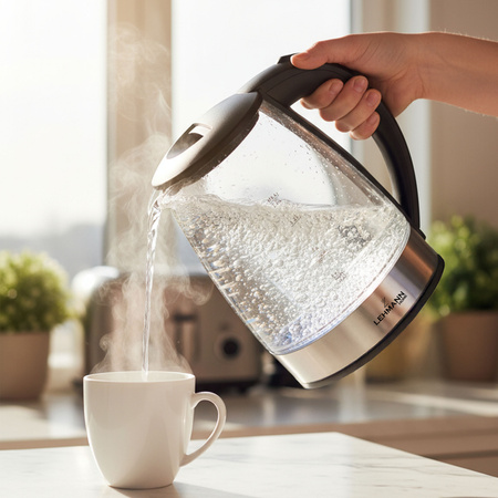 Czajnik elektryczny szklany Aqua Glass 10 (2L, 2200W) Lehmann