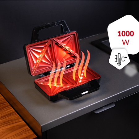 Opiekacz do kanapek Roast 1500 (1000W) Lehmann