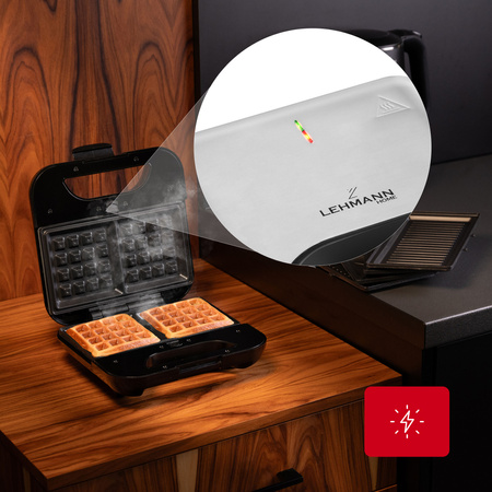 Opiekacz do kanapek Toast 1200 (800W, 3W1) Lehmann