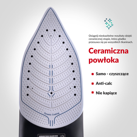 Żelazko bezprzewodowe parowe Pargo Golden Rose 3000W