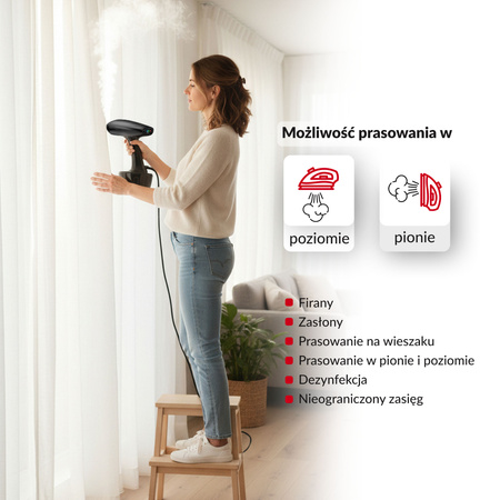 Parownica do ubrań LHOCS-1603 Vertical (1600W, 25 g/m) Lehmann