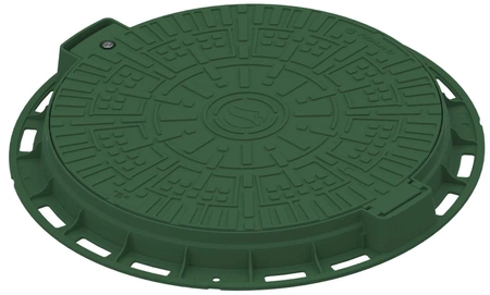 Okrągła pokrywa plastikowa A15 zielona 800mm