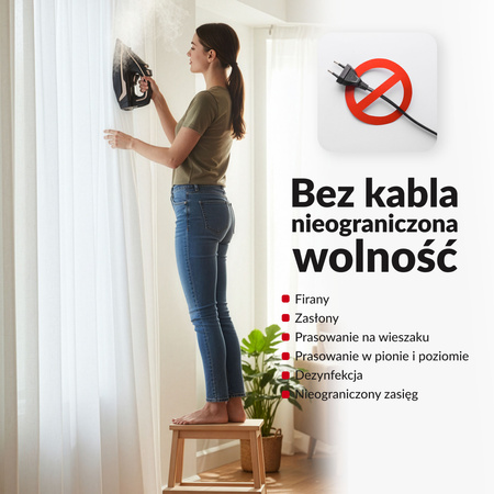 Żelazko bezprzewodowe parowe Pargo Golden Rose 3000W