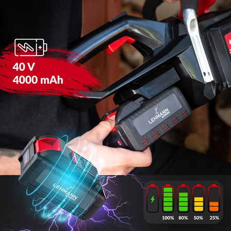 LGACS-1240 Piła łańcuchowa akumulatorowa (1200W) Lehmann 