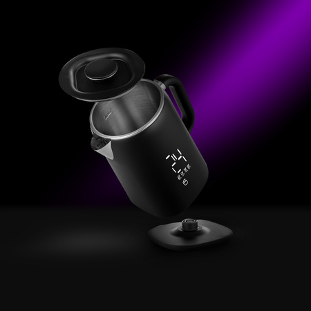 Czajnik elektryczny satynowy Aqua Black 20 (1,7L, 1500W) Lehmann