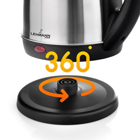 Czajnik elektryczny stalowy Aqua Steel 10 (1,8L, 2200W) Lehmann