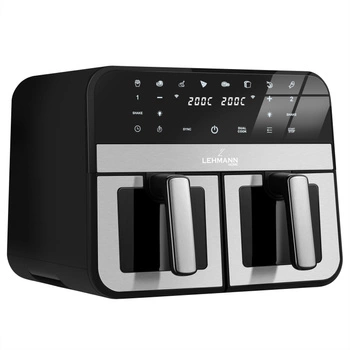 Frytkownica beztłuszczowa 9l podwójna Lehman Taste z WiFi