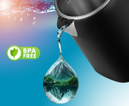 Czajnik elektryczny satynowy Aqua Black 20 (1,7L, 1500W) Lehmann